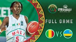 QuarterFinals  Mali v Rwanda  Full Basketball Game  FIBA U18 Womens AfroBasket 2024 [upl. by Adnuahsor]