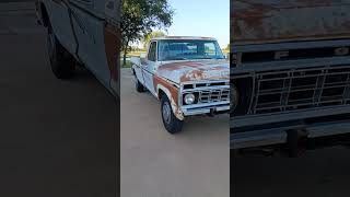 1977 F350 Camper trailer special 460 Cid 75 litre C6 auto James A Buies truck Reserection [upl. by Heloise]