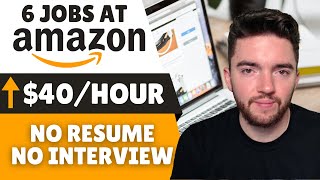 6 No Interview No Resume Jobs Anyone Can Do at Amazon [upl. by Georgeta]