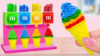 LIVE 🔴 MampM Ice Cream Making 🌈 Tasty Miniature Rainbow Ice Cream Decorating MampM Candy🍦Mini Cakes [upl. by Lanam]