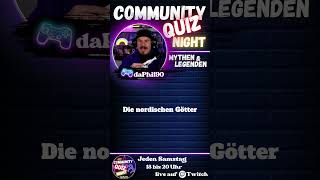 Community Quiz Night  Erklärung  Die Nordischen Götter spass twitch gaming quiz [upl. by Naelcm]