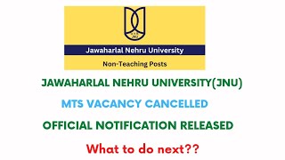 Jnu mts new update l jnu non teaching recruitment l [upl. by Yelda]