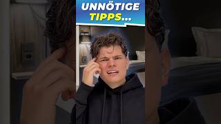 Die unnötigsten Tipps überhaupt shorts comedy subscribe youtube youtubeshorts [upl. by Malcom53]