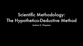 Scientific Methodology The HypotheticoDeductive Method [upl. by Tjader]