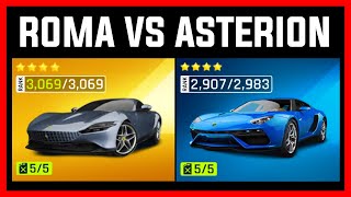 Asphalt 9 MAX Ferrari Roma VS MAX Lamborghini Asterion [upl. by Luo]