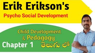 8 Stages of Development by Erik Erikson in Telugu  Child Development  Developmental Psychology [upl. by Oinotna]