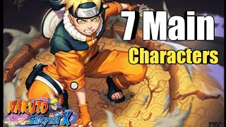 Naruto Slugfest X  All 7 Main Characters Skills Showcase  New 2021 MMORPG [upl. by Meeka248]