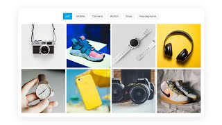 Responsive Portfolio Filter Gallery using HTML CSS amp Javascript  Filterable Image Gallery [upl. by Klos]