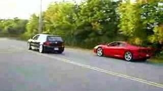 VW Golf R32 Vs Ferrari Modena 360 [upl. by Spring]