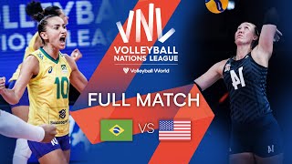 🇧🇷 BRA vs 🇺🇸 USA  Final  Women’s Full Match  VNL 2021 [upl. by Enael904]