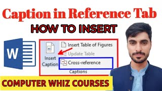 Microsoft MS word reference tab how to insertinsertcaption reference tab in MS word [upl. by Ymiaj]