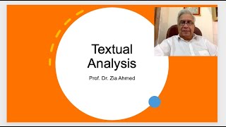 Textual Analysis [upl. by Duyne]