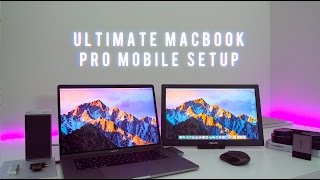 ULTIMATE Macbook Pro Dual Monitor Mobile Setup [upl. by Lobel883]