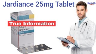 Jardiance 25 mg tablet use review in hindi  uses  dose  benefits  Sideeffects [upl. by Nerrej]