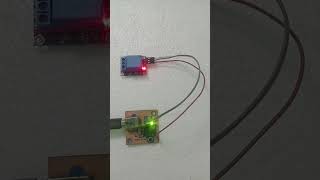 Connecting a Relay Module to a Microcontroller 12F675 shorts electronics proteus [upl. by Imray]