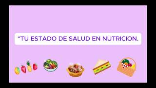 Tu estado de salud en nutrición [upl. by Cantone]