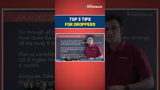 Top 3 Tips for Droppers 🚀 Droppers Preparation Strategy for IPMAT Aspirants 🎯 shorts ipmat [upl. by Ellened]