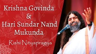 Hari Sundar Nand Mukunda and Krishna Govinda  Rishi Nityapragya Songs  Art of Living Bhajans [upl. by Yehtomit795]