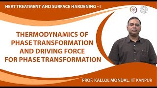 Thermodynamics of Phase Transformation and Driving Force for Phase Transformation [upl. by Chu411]