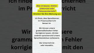 Thema Sprachlernen b1prufung  mündlicheprüfung  alltagsdeutsch  germangrammar [upl. by Meadows]