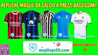 ⚽️ MAGLIAGO  Repliche MAGLIE da CALCIO a POCO PREZZO 😱 [upl. by Anatol]