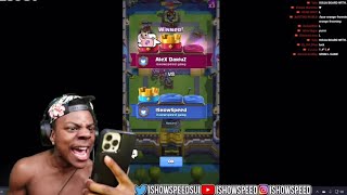 IShowSpeed Plays Clash Royale After One Year TOO MANY RAGES [upl. by Zima]