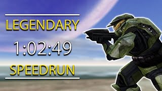 Halo CE in 10249  Legendary Speedrun [upl. by Iliak]