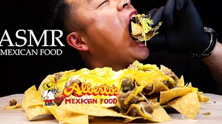 ASMR MEXICAN FOOD CARNE ASADA NACHOS  SATISFYING EATING ASMRCRAVINGS [upl. by Aisac]