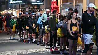 Auckland Marathon 2024 getting on the ferry to devonport start line [upl. by Mcgee893]