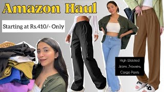 HUGE High Waisted Jeans amp Trousers Haul 😍 Starting at Rs410 Only 💰💕  Bottom Wear Haul❤️ [upl. by Liamsi167]