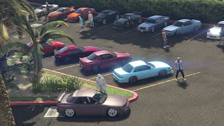 GTA 5 💎CLEANEST CAR MEET  DRIFT  CRUISE PS4PS5🔰💯 [upl. by Niuqaoj129]