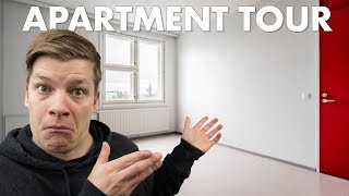 Student apartment tour – unfurnished student flat in Finland  Study in Finland [upl. by Anitteb]