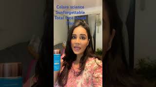 Colorescience SUNFORGETTABLE TOTAL PROTECTION FACE SHIELD HONEST REVIEW skincare sunscreen serum [upl. by Harwin300]