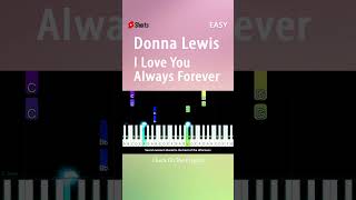 Donna Lewis  I Love You Always Forever  EASY Piano TUTORIAL by Piano Fun Play shorts [upl. by Marieann602]