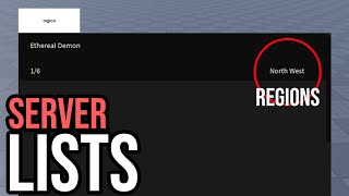 How to code SERVERLISTS with REGIONS in Roblox Studio [upl. by Arenat]