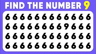 Find the ODD One Out  Numbers and Letters Edition ✅ Easy Medium Hard  30 levels [upl. by Hannala]