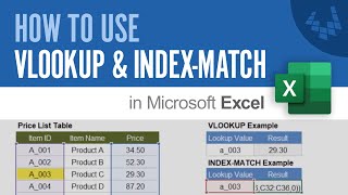 How to Use VLOOKUP and INDEX MATCH in Excel [upl. by Renell]