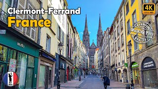 🇫🇷 ClermontFerrand Picturesque Historic Old Town France Amazing Walking Tour 4K60fps [upl. by Iv]