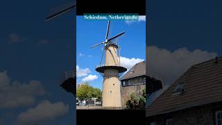 Schiedam Netherlands South Holland travel trip vacation Netherlands Schiedam Windmill [upl. by Aisylla]