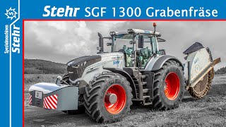 Stehr Grabenfräse SGF 1300 mit neuem AuswurfsKonzept [upl. by Mad696]