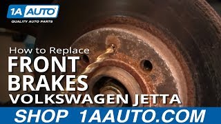 How to Replace Brakes 9399 Volkswagen Jetta [upl. by Nomis]