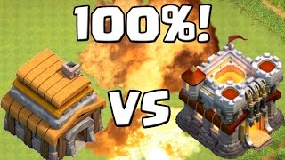 RATHAUS 5 vs RATHAUS 11  100  CLASH OF CLANS  unfassbarer CW Android iOS PC [upl. by Sauls]