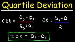 How To Calculate the Coefficient of Quartile Deviation  Statistics [upl. by Marney]