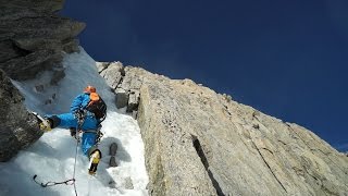 Goulotte Nonestop MontBlanc du Tacul Chamonix MontBlanc montagne alpinisme escalade [upl. by Esten]