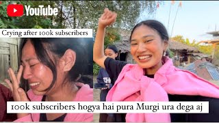 100k subscribers hogya sub Murgi ura dega  Arunachal Pradesh village lifestyle vlog 🇮🇳 [upl. by Aicilra313]