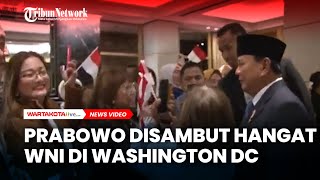 Masyarakat Indonesia Sambut Hangat Kedatangan Presiden Prabowo di Washington DC [upl. by Lacee]