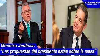 MINISTRO DE JUSTICIA DESMIENTE A GERMAN VARGAS LLERAS [upl. by Noillid286]