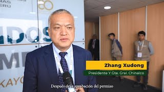 Zhang Xudong gerente de Chinalco Perú informó sobre los avances de la ampliación Toromocho [upl. by Rihat]