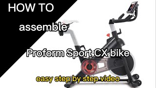 How to easily assemble Proform Sport CX bike and Carbon CX bike [upl. by Ellary]