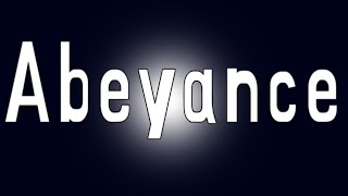 Abeyance Short film [upl. by Oilime]